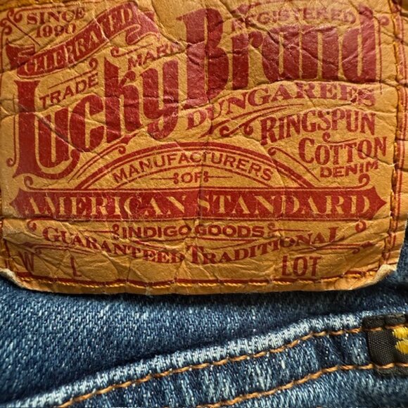 Lucky Brand Women's Straight Leg Jeans - Dark Blue - Picture 13 of 16